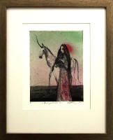 Panna a jednorožec I - grafika - Katarína Vavrová 